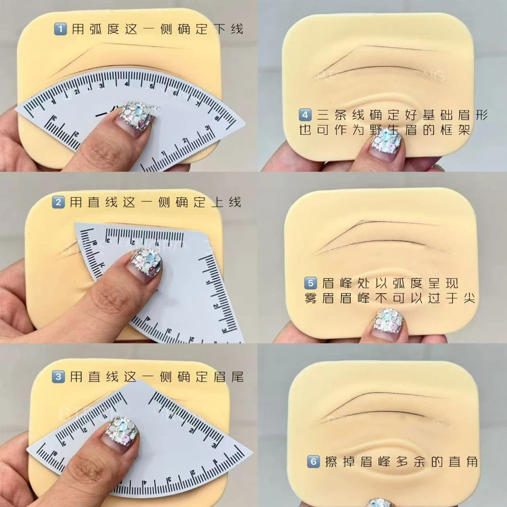 Easy Mapping Eyebrow Ruler